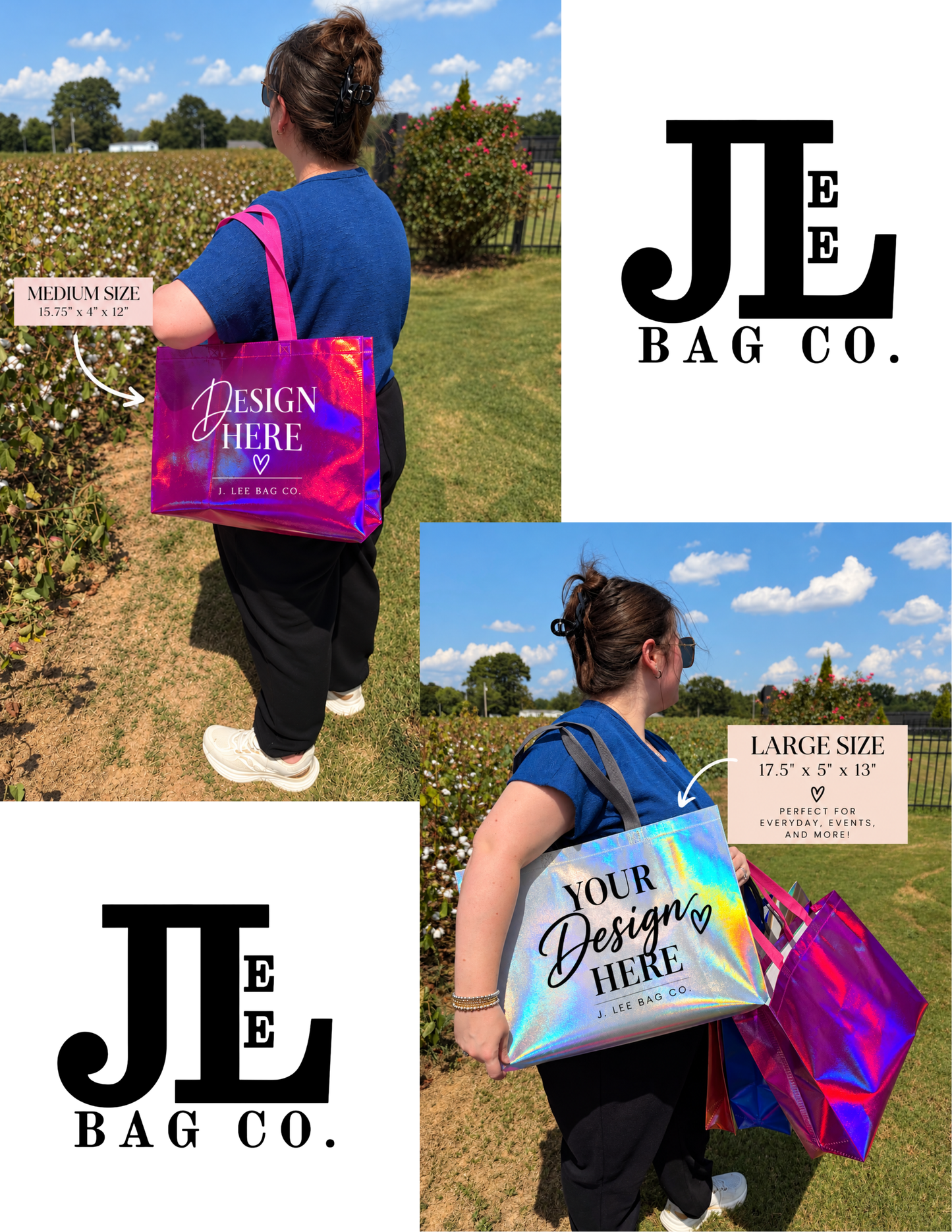 Shop Small/Local + Pink Friday Reusable Bags