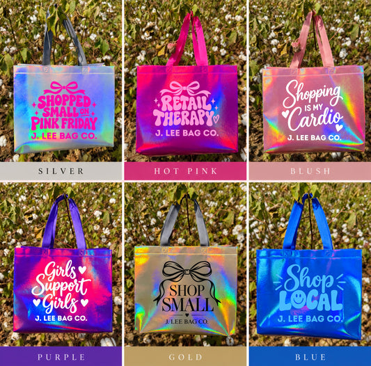 Shop Small/Local + Pink Friday Reusable Bags